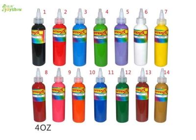 China La tinta brillante del tatuaje del color del pigmento puro seguro de la planta esterilizó el agua 4oz - manche el líquido en venta