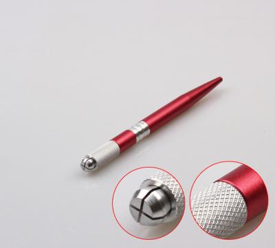 China Durable Aluminium Zinc Alloy Manual Eyebrow Tattoo Pen With Rack OEM 50g for sale