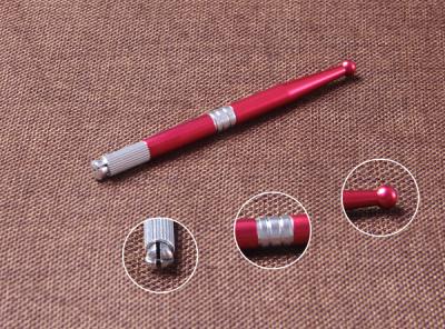 China Slim Manual Tattoo Machine Pen Deep Red For All Blades , Tattoo Pen Gun for sale