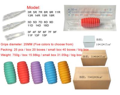 China Schönheits-Salon-Tätowierungs-Maschinen-Zusatz-Wegwerffarbweicher Griff 25MM zu verkaufen