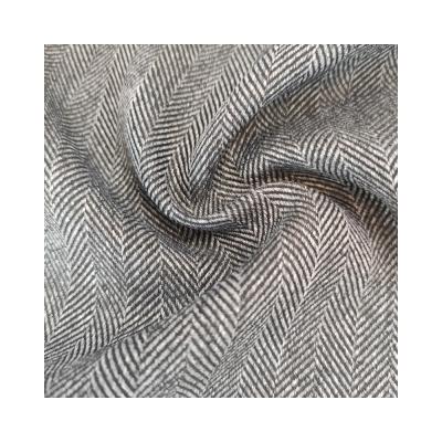 China Dress Breathable Waterproof 100% Polyester 300d Cationic Melange Herringbone Denim Fabric for sale