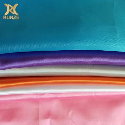 China Smooth Hand Feeling Satin Fabric for Curtain Garment Lining and Home Textile for sale