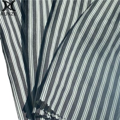 China Striped Soft Textured Polyester Cotton Blend Fabric for Women's Clothing and Dresses for sale