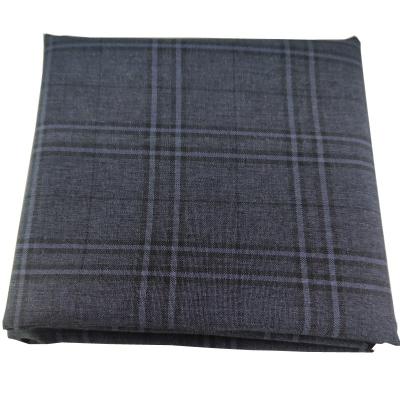 China Shrink-Resistant 100% Polyester Plain Woven Dyed Yarn Fabric for School Uniform Suit for sale