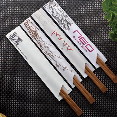 China Wholesale Good Quality Disposable Tensoge Natural Disposable Bamboo Chopsticks Set Bulk With Paper Sleeve for sale