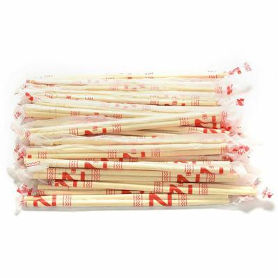 China Best Quality Disposable Logo Round Disposable Bamboo Chopsticks Customized Natural Bulk for sale