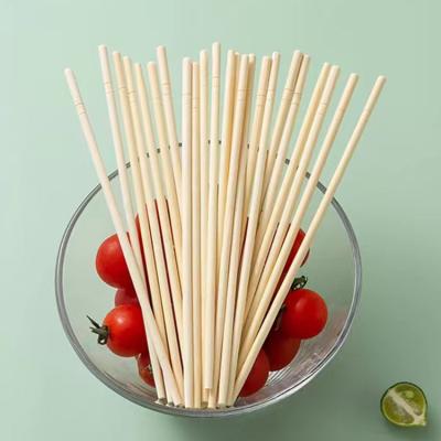 China Chinese Manufacturer Disposable Custom Printed Logo Premium Bamboo Round Disposable Chopsticks for Restaurant for sale