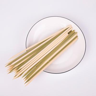 China Free sample good quality non stick designed food bamboo flat skewers wholesale bulk for sale