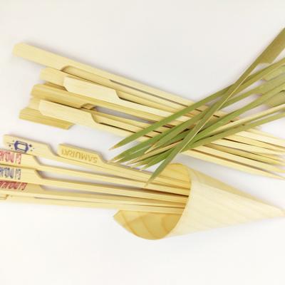 China Eco-Friend Bamboo Skewers Bamboo Skewers OEM Selection Non-Stick Hot Sale Knotted Disposable Bamboo Skewers for sale