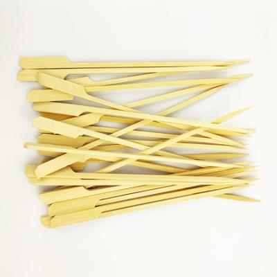 China Teppo Non-Stick Customized High Quality Natural Eco-Friendly Disposable Flat Bamboo Skewers Pick for sale