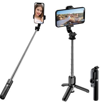 China Fold Portable Selfie Stick Tripod 3 in 1 Extendable Selfie Stick Phone Holder for sale