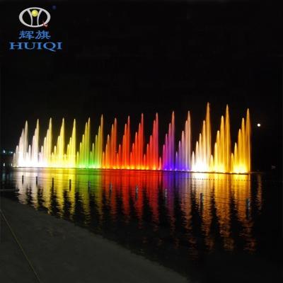 China Party Outdoor Fountain HUIQI Fountain Factory Custom Design Music Water Fountain Control System Working Dancing Fountains for sale