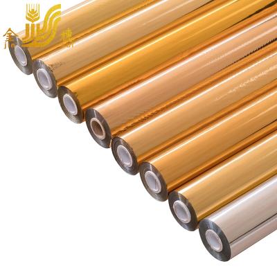 China JINSUI Foil Rolls Hot Stamping Foil Generic Gold Foil Metallic Color For Leather Plastic Paper for sale