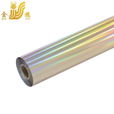 China JINSUI Foil Holographic Color Switch Heat Transfer Film Paper Hot Stamping Foil for sale