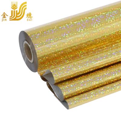 China JINSUI Holographic Laser Gold Foil Multi Color Hot Stamping Foil for sale