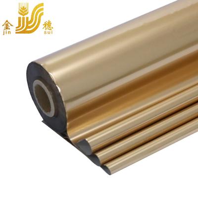 China PET Paper Film JINSUI Matte Gold Color Heat Transfer Hot Stamping Foil for Paper and Plastic for sale