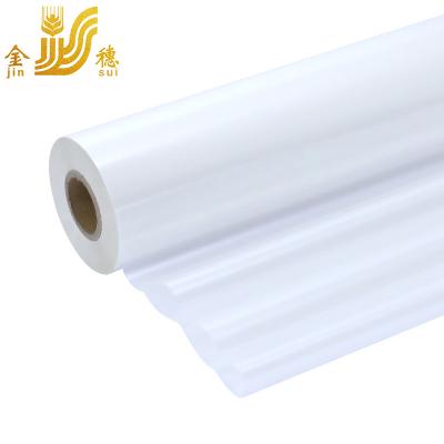 China JINSUI Paper 12 Micron Opacity White Pearl Roll Heat Transfer Pigment Hot Stamping Foil For Paper Bag Labels for sale