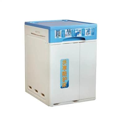 China Healthward Modern ABS Furniture Hospital Gerocomium Furniture Plastic Bedside Cabinet for sale