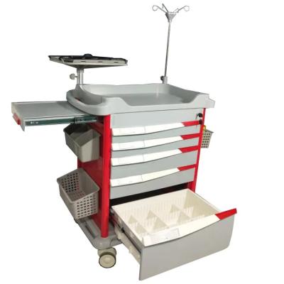 China SLS-005 Hospital ABS Luxurious Hospital Emergency Trolley Top Hospital Furniture for sale