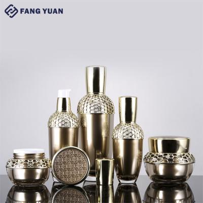 China Full Set Bottle Full Set Airless Acrylic Bottle With LOGO Cosmetic Luxury Plastic Custom Imperial for sale