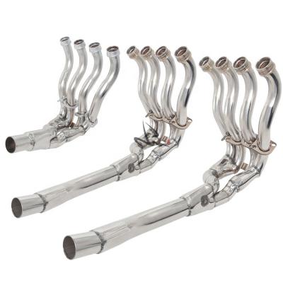 China Original Sanhang Stainless Steel 51mm Motorcycle Exhaust System Front Header Link Pipe For Suzuki GSXR 600 GSXR 750 for sale