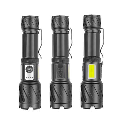 China Emergency Flashlights XHP160 Super Powerful Lamp USB Rechargeable Tactical Lightweight Fishing Torch for sale