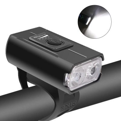 China Super Bright Battery Powered Bike Front Light USB Front Led Bicycle Light Rechargeable Alumunium Alloy for sale