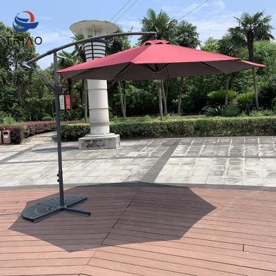 China Waterproof / UV / Fade Resistant Round Outdoor Garden Patio Offset Hanging 360 Degree Roma Cantilever Umbrella for sale