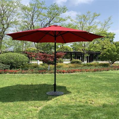 China Outdoor Furniture Solar Powered Outdoor Garden Shade Umbrella With Or Without Stand Table Parasol for sale