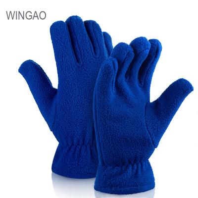 China Winter Gloves Checked Soft Ski Warm Mittens Thermal Fleece Gloves For Men Women Christmas Valentines Day Giving for sale