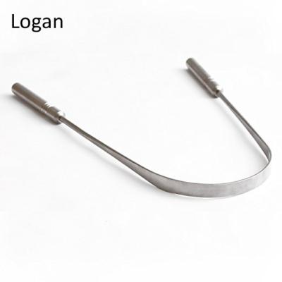 China Tongue Scraper Grade Stainless Steel Tongue Removers 304 Professional Surgical Tongue Scraper for sale