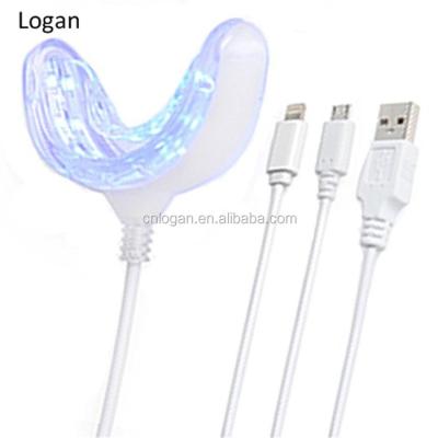 China Teeth Whitening Teeth Cleaner Kit LED Tooth Whitening Kit Support Android IOS, LED Whitening Light Kit for sale