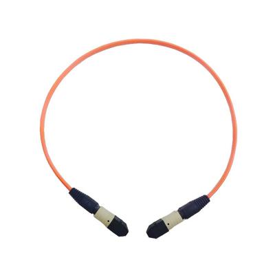 China (Data Center) 1m (3ft) MPO Female to MPO Female 12 Fiber OM3 50/125 Multimode Trunk Cable, Type B, Elite, LSZH, Aqua for sale