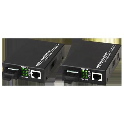 China FTTH/FTTX/FTTB Powerlink 10/100MB 40km 60km 80km Single Mode Fiber Media Converter 20KM for sale