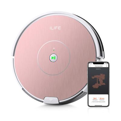 China Hotel ILIFE A80 Plus Vacuum and Mop APP Control Brushless Motor Carpet and Floor Robotic Vacuum Cleaner Mop 1000pa for sale