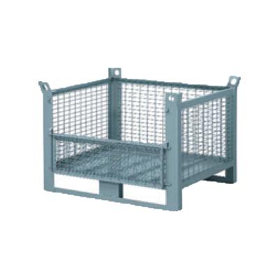 China Collapsible Steel Metal Folding Mesh Container Pallet Professional Industrial Warehouse Storage Cage for sale