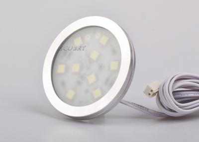 China Round under cabinet led lights Surface mount 1.8W  SMD5050 , low voltage puck lights for sale