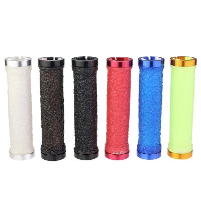 China Durable Bicycle Parts Silicone Crystal Handle Grips MTB Road Bike Recycling Soft Non-Slip Grips for sale