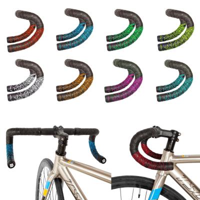 China Road Bikes Dead Flying Cycling Handlebar Non-Slip Wrap Straps Road Bike Bicycle Handlebar Tape With Grips for sale