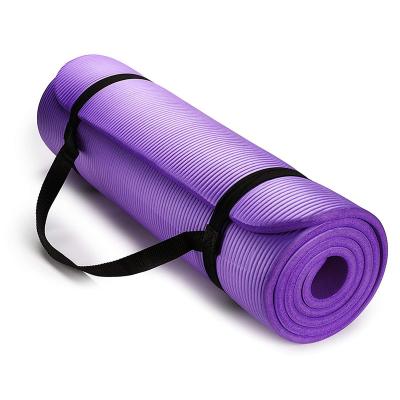 China Gym Pads Washable/Anti-Slip/Durable 10mm Pilates Sports Tear Resistant Fitness Gym Mats Thickened NBR Non-Slip Yoga Mats for sale