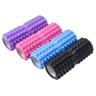 China Eco-friendly Yoga Pilates Exercises 33CM Fitness Muscle Stretching And Relaxation Club Hollow Foam Yoga Column for sale