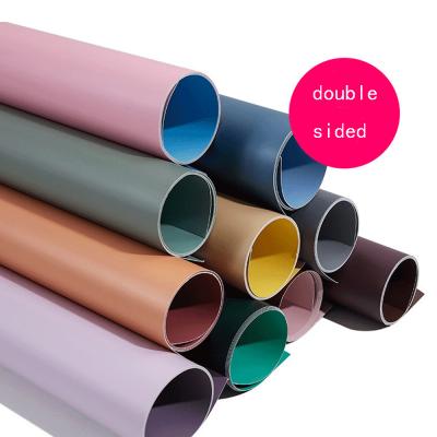 China Soild Photo Props Studio Props 57X87cm Solid Color PVC Backdrop Double Sided Waterproof Photography Paper Background for sale