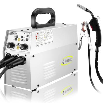 China INVERTER Welding IGBT Inverter MIG Welder Flux Core Welding Machine 220V 120A Easy Wire Feed Welder for sale