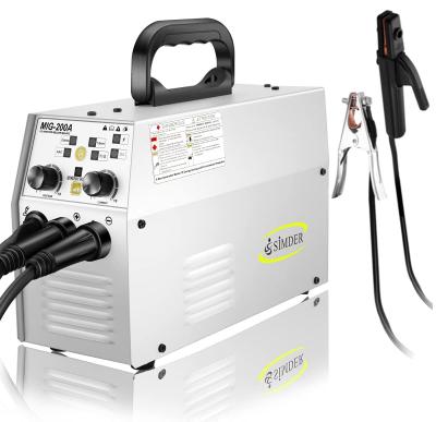 China NO Gas 110v 220v Igbt Smart Small Hot Start Mig Welder Welder No Mig Welder No Gas for sale