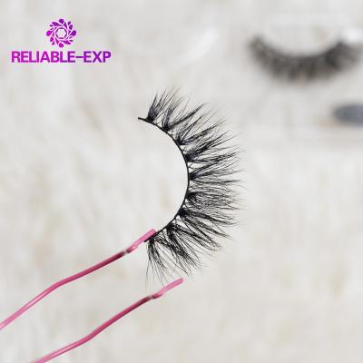 China LX-144 Style Natural Popular Wholesale Long Eyelash High Quality Mink Lashes 3D Mink Eyelash Container Luxury for sale