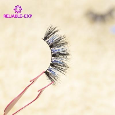 China Brand Long Clean Natural Colored Eyelashes 3d Mink Eye Best Price Factory Price Lashes Rainbow Color Lashes AC-01 for sale