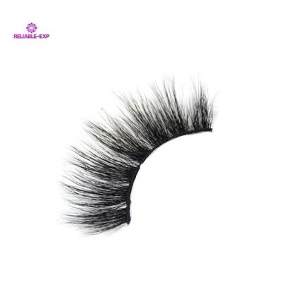 China 2021 Long Natural Beauty Custom Clean Korean Brand PBT Fiber 3D Dramatic Thick Eyelashes 18mm Long S014Hb 20mm Natural for sale