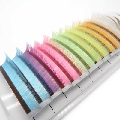 China Wimpern Eyelash Extension Lash Mink Color Extensions Private Label Korea Natural Siberian Wholesale Natural for sale