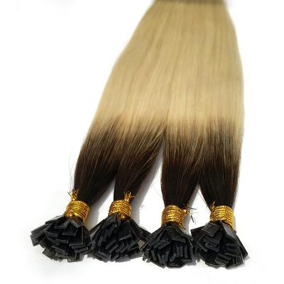 China Wholesale Silky Straight Flat Wave Keratin Tip Remy Hair Extensions Vendors for sale