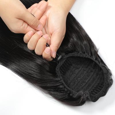 China Regular Wave Quality Hair Pony Tails , Cheap Pony Tail Hair Extensions Hair Extension for sale